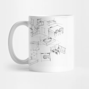 furniture design sketch Mug